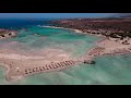 Grecja Kreta Plaża Elafonisi Greece Crete Elafonissi Beach Czerwiec June 2021 4K Dji MA2