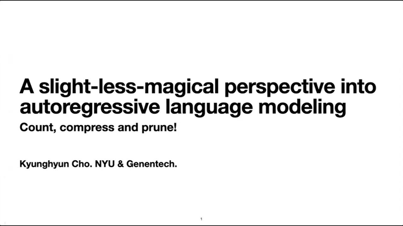 KAIST-NYU Talk Series on Language Models: Kyunghyun Cho (Feb 28)