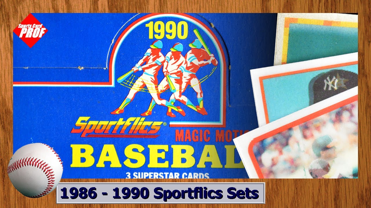 1986 through 1990 Sportflics Baseball Cards - YouTube