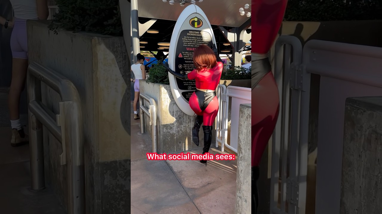 Social media vs. reality… these shoes, corset, and hip pads are not for the weak 🤣❤️