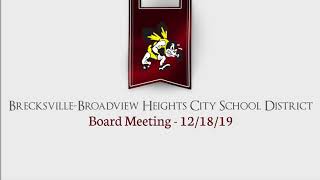 Board Meeting: December 18, 2019