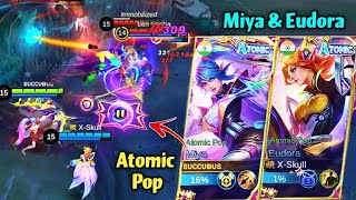 MIYA & EUDORA ATOMIC POP DUO GAMEPLAY!🎵ALLSTAR SKINS MLBB💜🎶🎼 screenshot 1