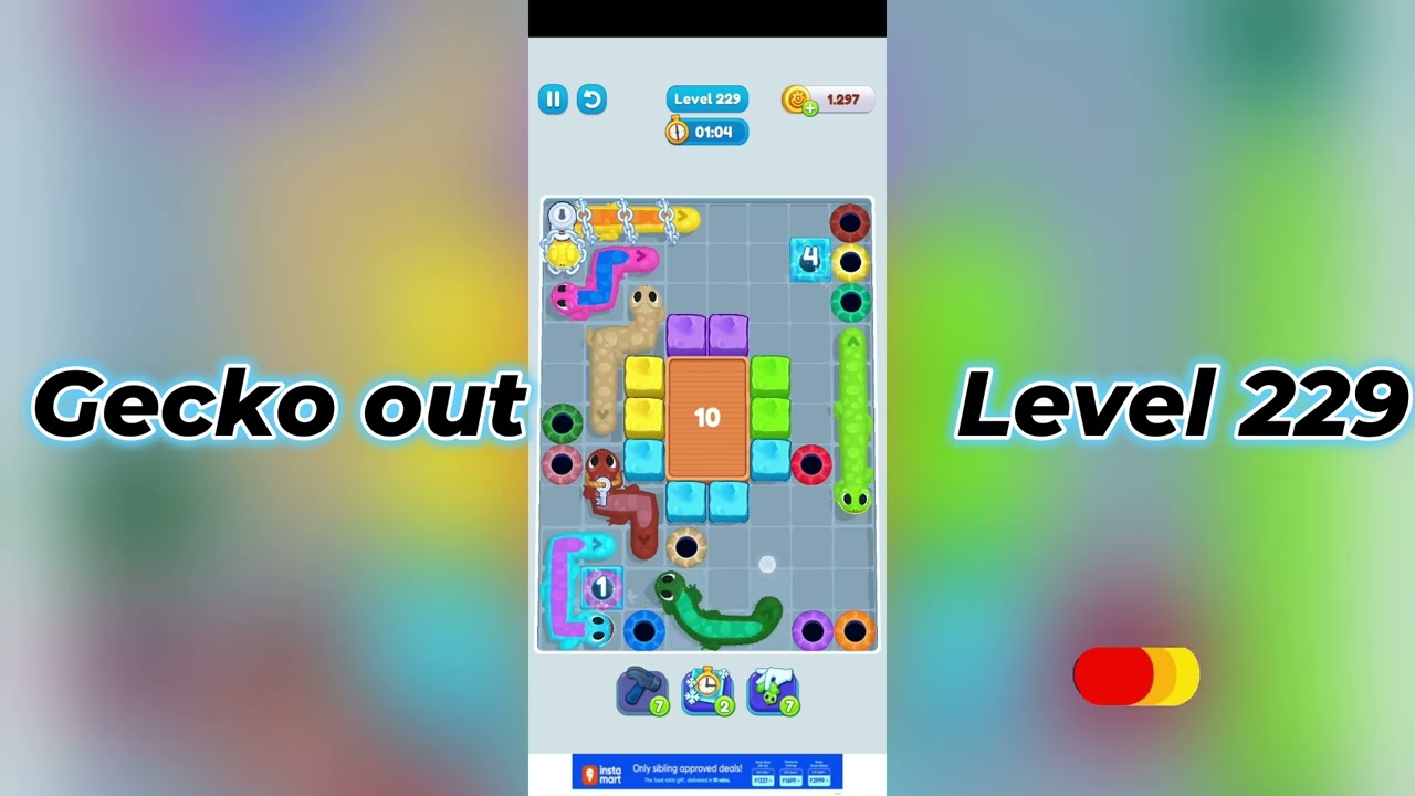Gecko Out Level 229 Walkthrough 🧩 | Step-by-Step Puzzle Guide | SolutionGuruji