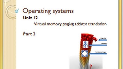 Paging address translation