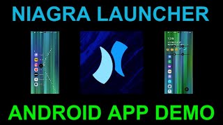 Niagra Minimalist Launcher Android Home Screen Replacement Demo screenshot 2