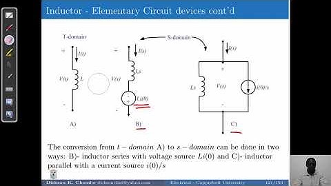 Laplace Transforms in Electrical circuits I