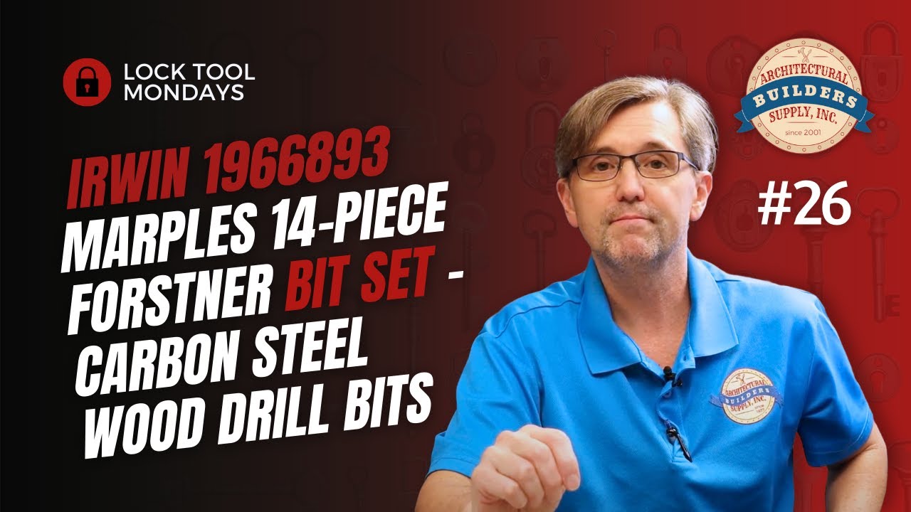 IRWIN 1966893 Marples 14-Piece Forstner Bit Set - Carbon Steel Wood Drill Bits for Fine Woodworking