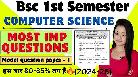 bsc 1st semester computer science most important question 2024-2025 exam knowledge adda