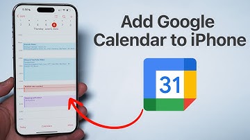 How To Add your Google Calendar to iPhone Calendar!