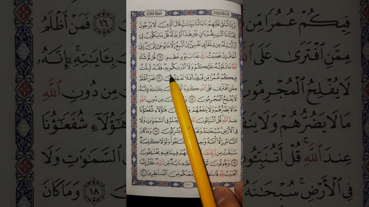 شرح رقم ٥ سورة يونس #المصحف 