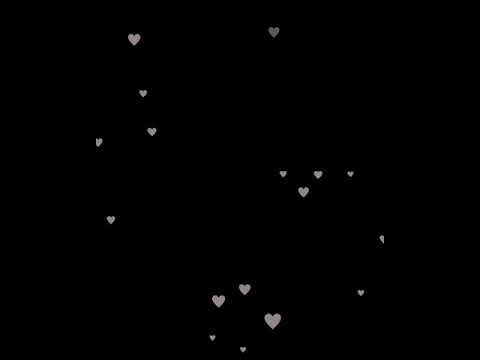 White Heart particles black screen template... 🥰 - YouTube