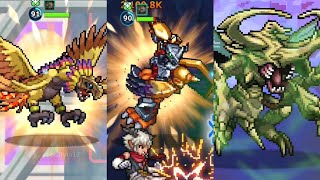 DIGIMON UP - Phoenixmon, Wargreymon & HerculesKabuterimon Digivolutions
