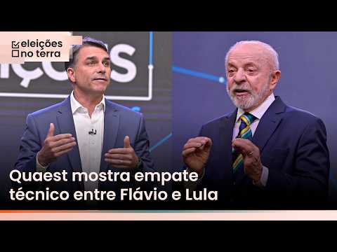 Quaest: Flávio Bolsonaro tem 45%, e Lula 44% das intenções de votos a quatro dias do 2º turno