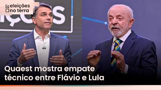 Quaest: Flávio Bolsonaro tem 45%, e Lula 44% das intenções de votos a quatro dias do 2º turno