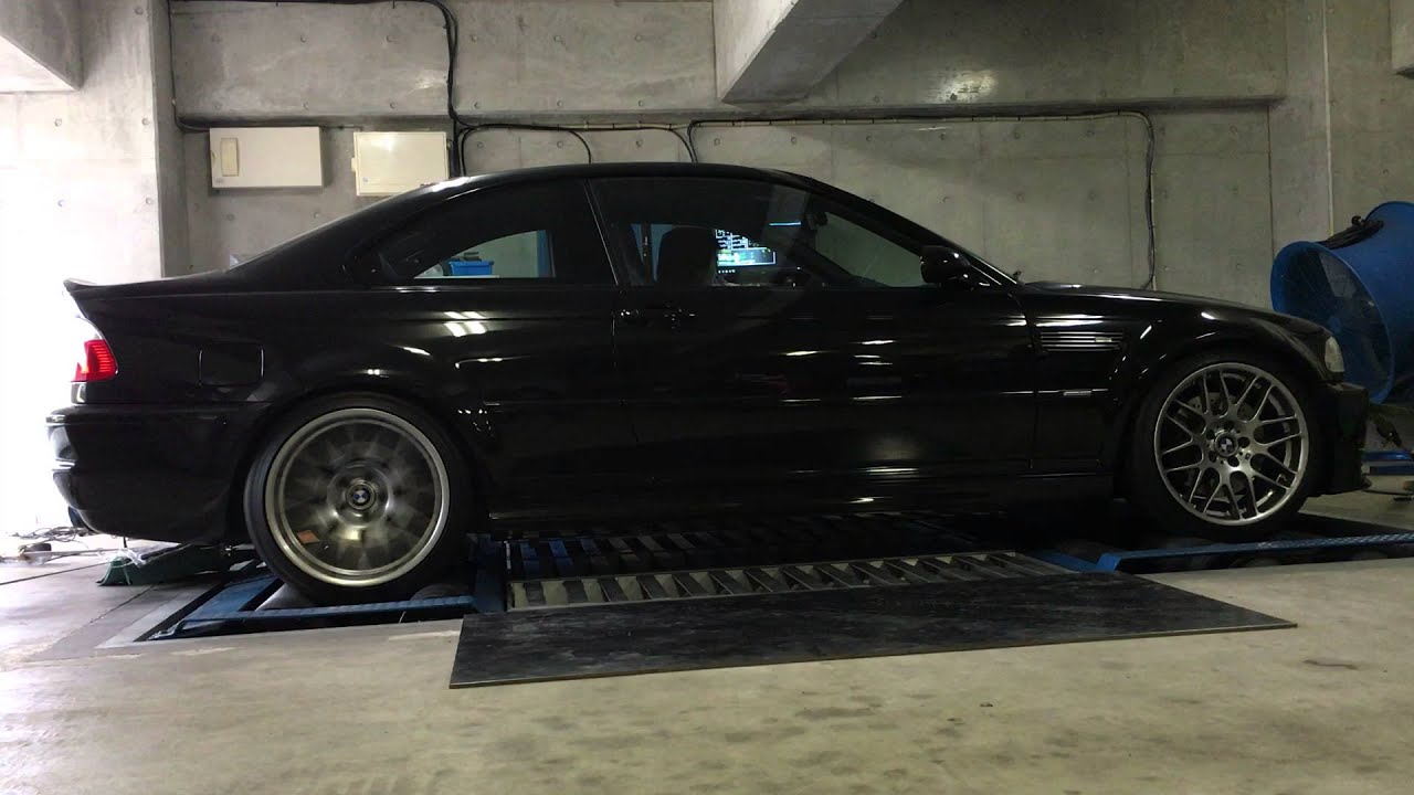 BMW E46/M3 CSL ワンオフフルチタンマフラー＆DMEチューニング 