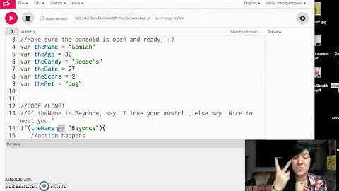 SE2: 1.0.2 Conditionals Off the Canvas