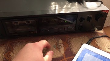 Wow & Flutter check on the Sony TC - K410 Deck