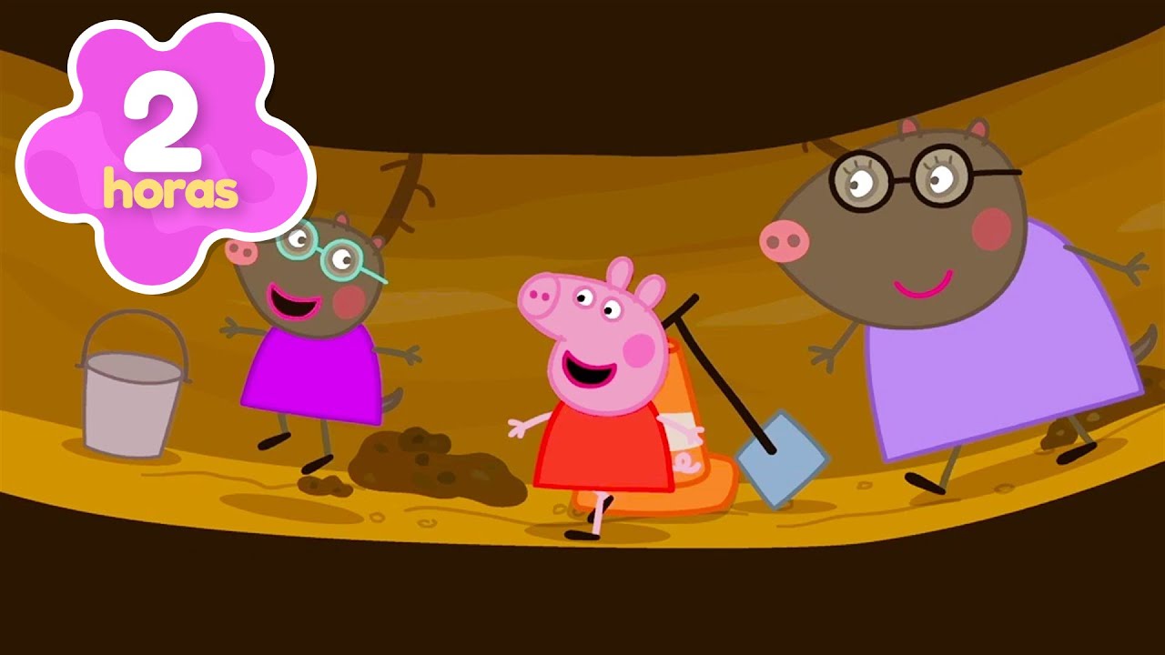 O mundo subterrâneo da Molly Toupeira 🕳️ A nova amiga da Peppa 🐽 2 horas | Peppa Pig em Português