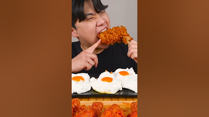 CRISPY GIANT FRIED CHICKEN EATING SOUND 🍗