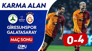 Galatasaray Doludizgin: Süper Lig’de Üst Üste 10. Galibiyet/ Giresunspor 0-4 Galatasaray/Karma Alan