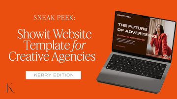 Sneak Peek: Kerry Showit Website Template for Creative Agencies