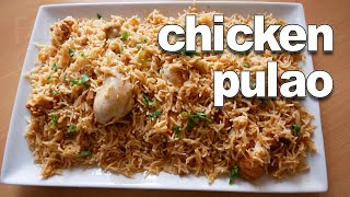 One Pot Chicken Pulao Recipe | Chicken Pulao Easy | Chicken Pilaf Recipe