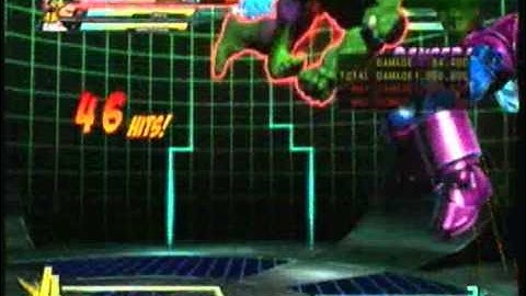MvC3: Chris Ammy Hulk 131% Combo (Lvl 1X Factor + 1 Super)