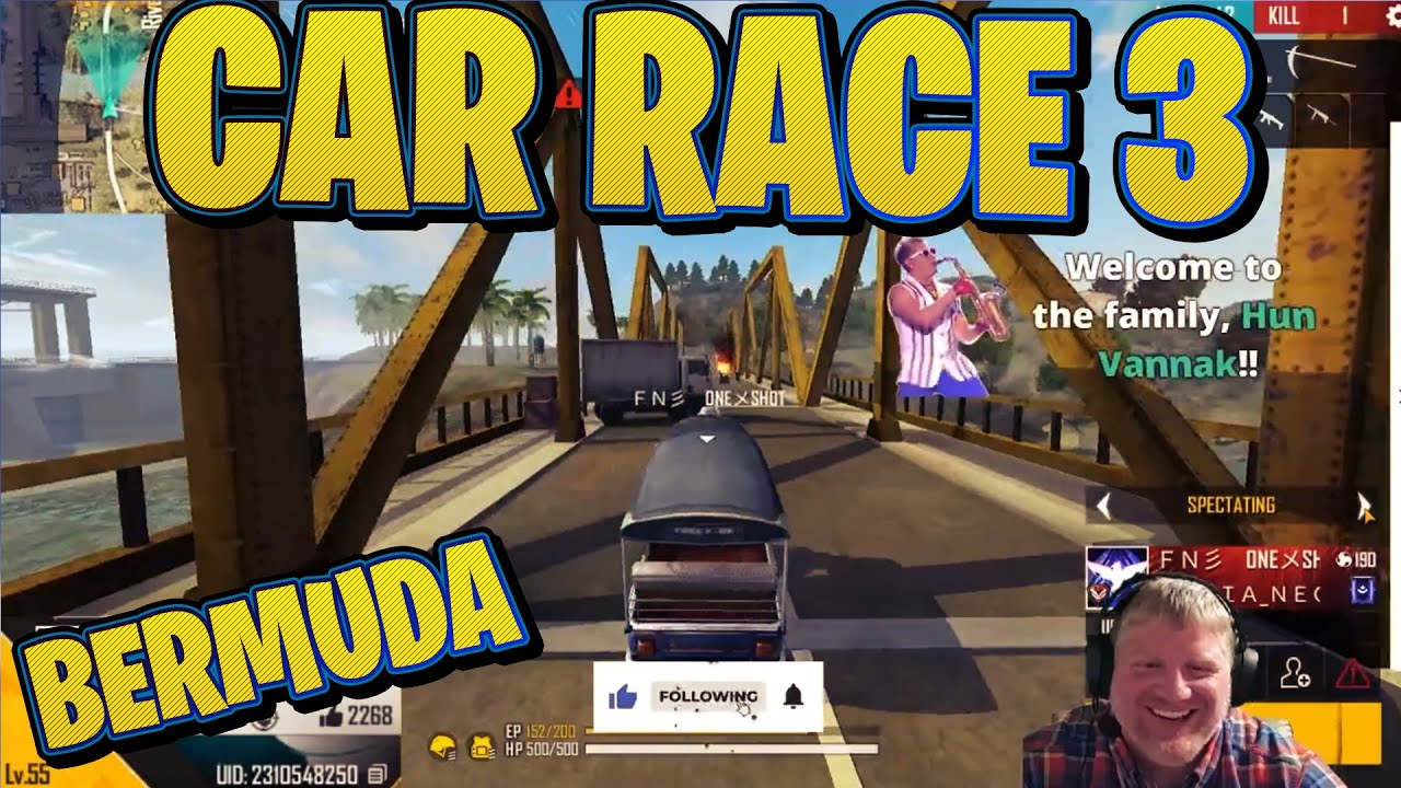 Third Free Fire Car Race video 🏎️🏁 Free Fire a Car Race video game