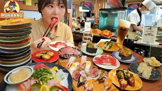 Mukbang | 🍣«Gatten Sushi», очень популярный суши-ресторан в Чонно Сеуле. Настоятельно рекомендуется.