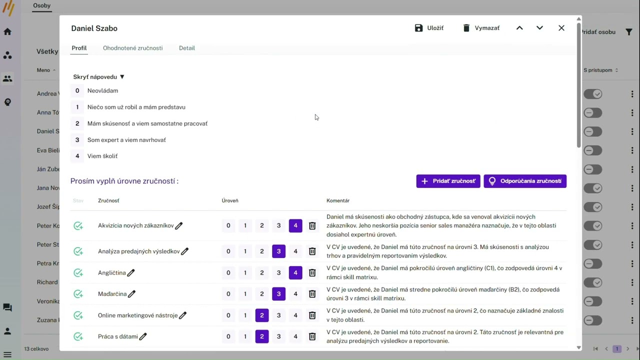 Ako pridať zamestnancov a ich zručnosti do Talendly?