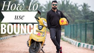 How To Use Bounce Keyless Scooter|ENGLISH REVIEW| Wicked Ride| Best Rental bike app| BANGALORE screenshot 1