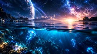 Beneath the Cosmic Ocean 🌌 | Deep Space Ambient Music for Relaxation