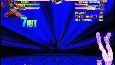 MvC2: Cammy 83% combo - 119/143 damage (1 meter)