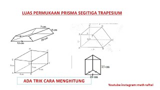 luas permukaan prisma segitiga dan trapesium sama kaki siku sku dan sembarang