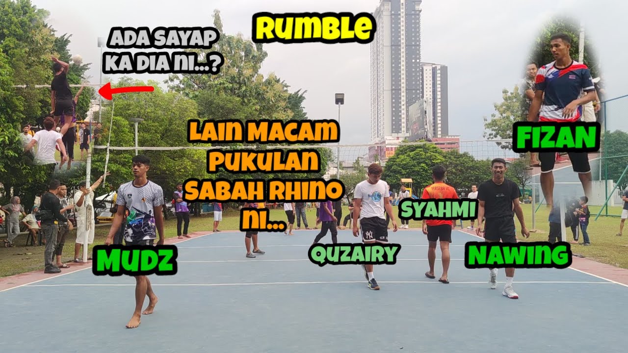 Rumble!! Mudz+Nawing+Quzairy+Syahmi vs Fizan+Jaya2.0+Akbar+Mamat, Ngak ada obat pukulan Sabah Rhino