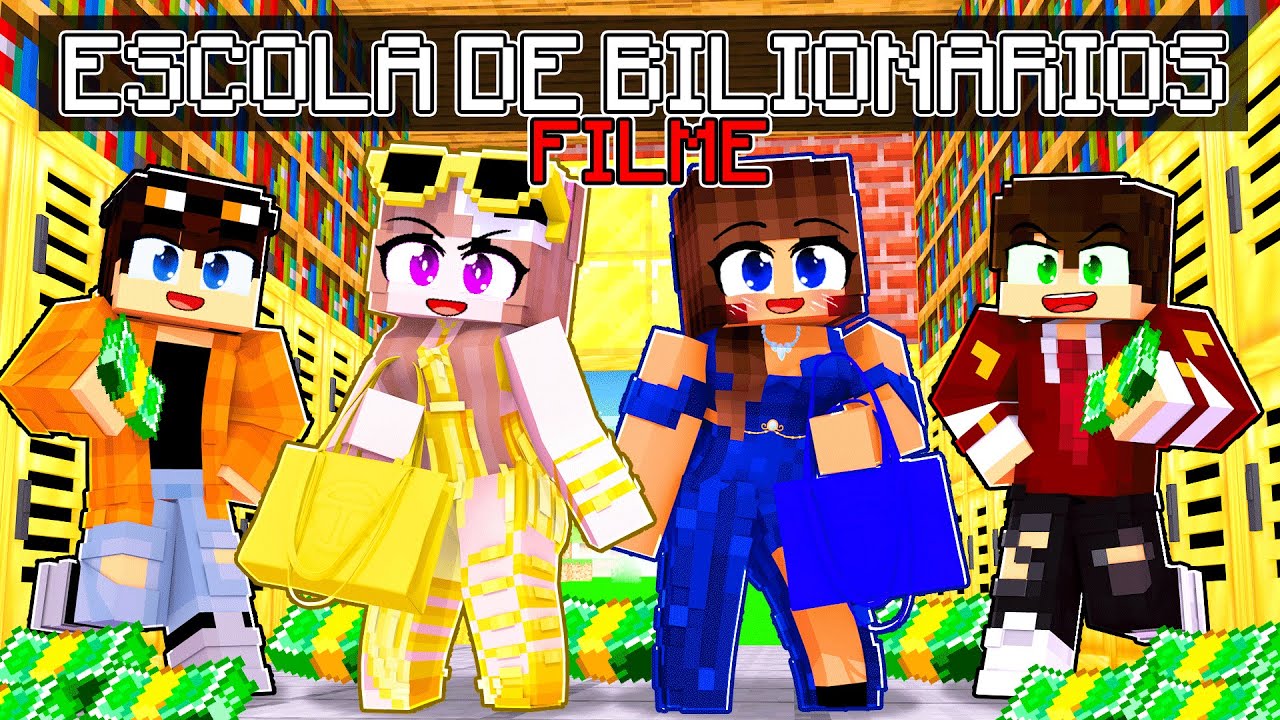 O FILME - ESCOLA DE BILIONÁRIOS no MINECRAFT!