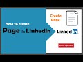 How to create Company Page on Linkedin