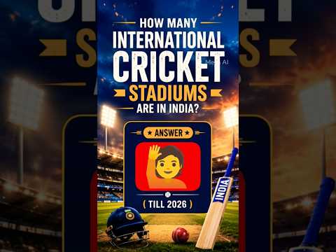 How many international cricket stadiums are in India? #cricket #indiancricket #ipl