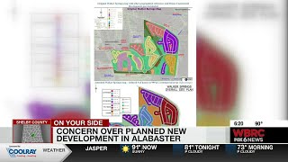 Concern over planned new development in Alabaster