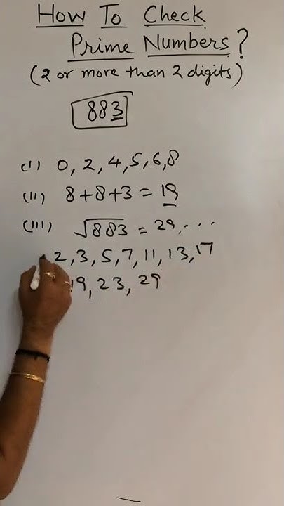 How to Check Prime Number ? | Math Tricks | #shorts | Easy method to ...