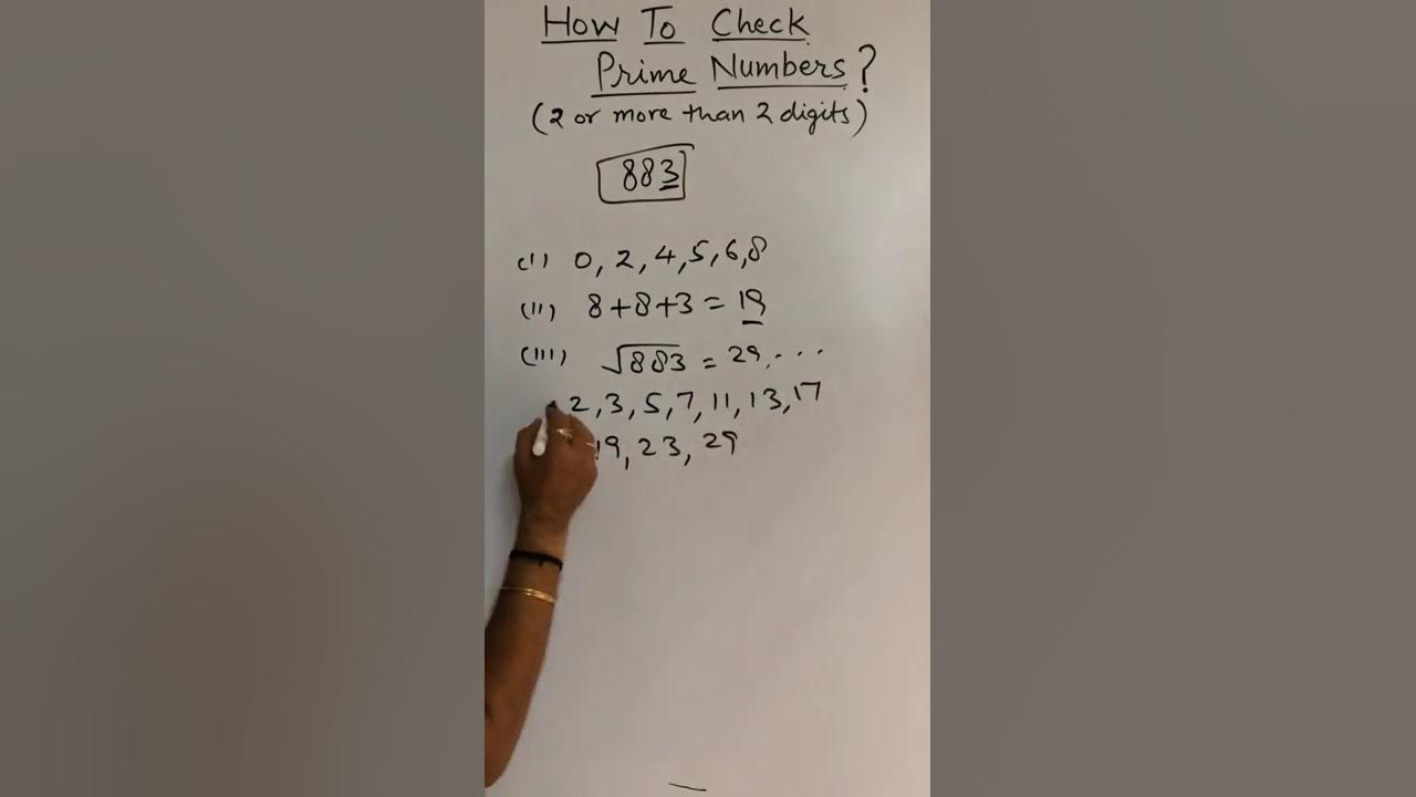 How to Check Prime Number ? | Math Tricks | #shorts | Easy method to ...