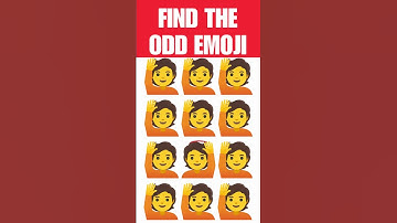 Spot the Odd emoji: Can You Solve the Puzzle? #puzzlegame #riddles
