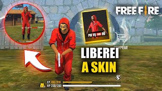 CHEGOU!! PEGUEI O NOVO PACOTE PLANO BERMUDA DO LA CASA DE PAPEL NO FREE FIRE!!