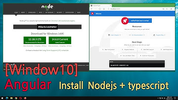 [Windows10] Angular Install  - Node.js, TypeScript, Angular CLI (engsub)