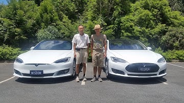 Twins Tesla Model S comparison AP1 and AP2