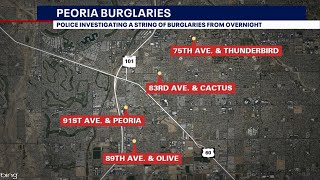 Police investigating robberies and burglaries at Peoria massage parlors