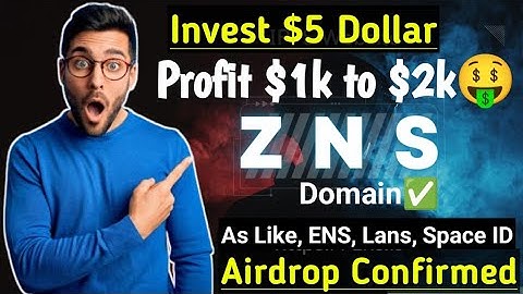 ZNS Domain Airdrop Confirmed | Big Opportunity | like Ens,lans profile,space id | Zns Live on ZkSync