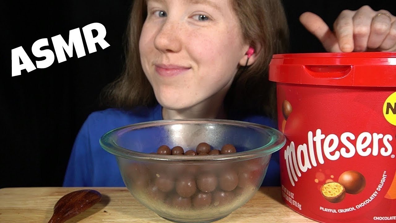 ASMR MALTESERS CHOCOLATE BALLS & MILK MUKBANG (No Talking) EATING SOUNDS