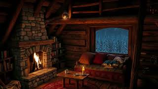 Fall Asleep Fast Sleep Hypnosis 😴Cozy Winter Cabin Escape • Gentle Fire Sounds &amp; Deep Relaxation 🔥❄️
