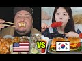 KOREAN vs AMERICAN mukbangers